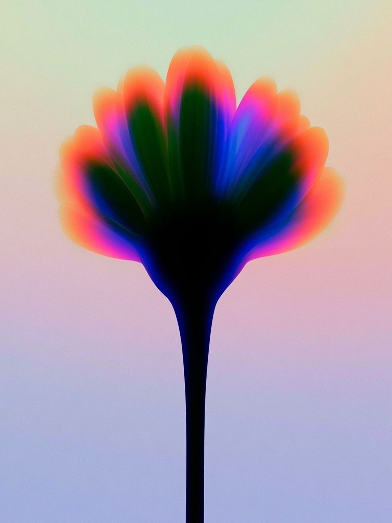 Neon Bloom Abstract Poster. poster detail