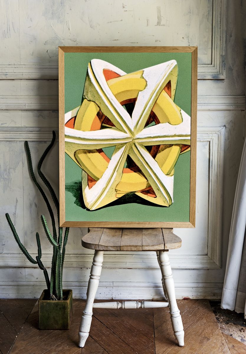 Geometric Star Abstract Poster. room preview