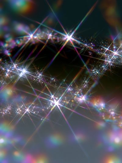 Prismatic Light Spark Abstract Poster. poster
