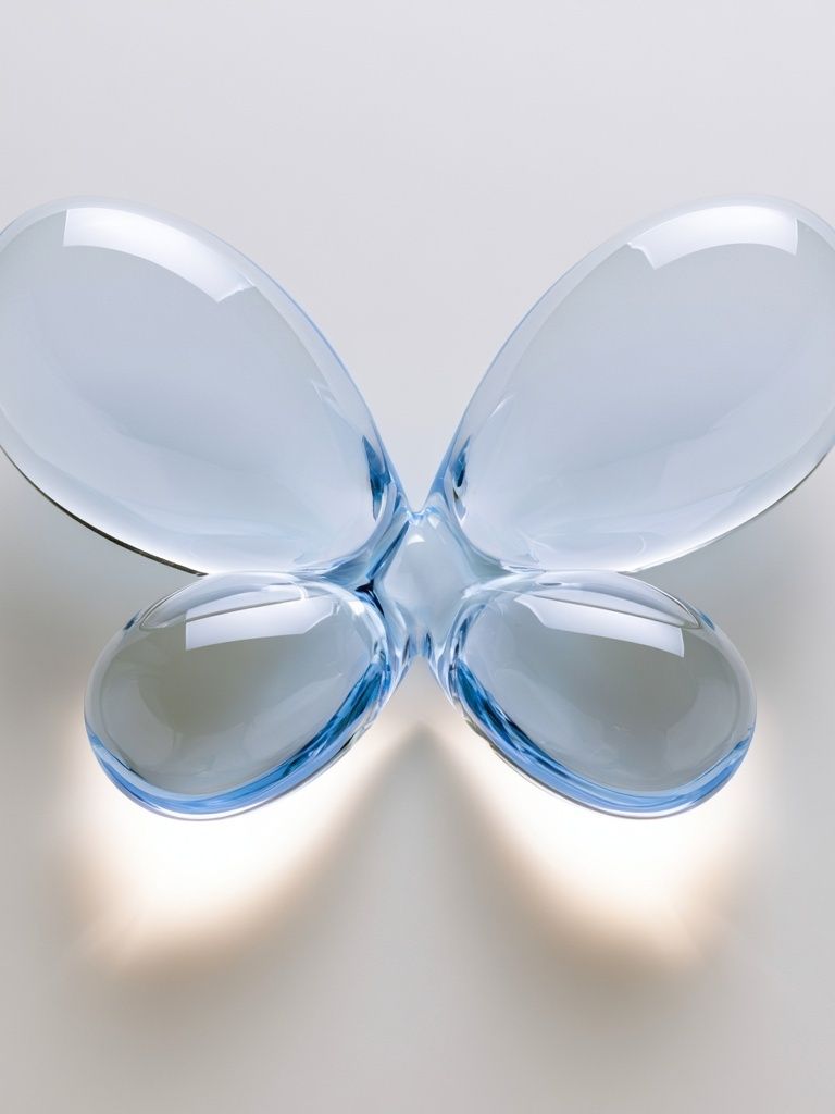 Glass Butterfly Abstract Poster. poster — abstract art