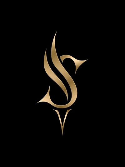 Golden Abstract Emblem Poster. poster