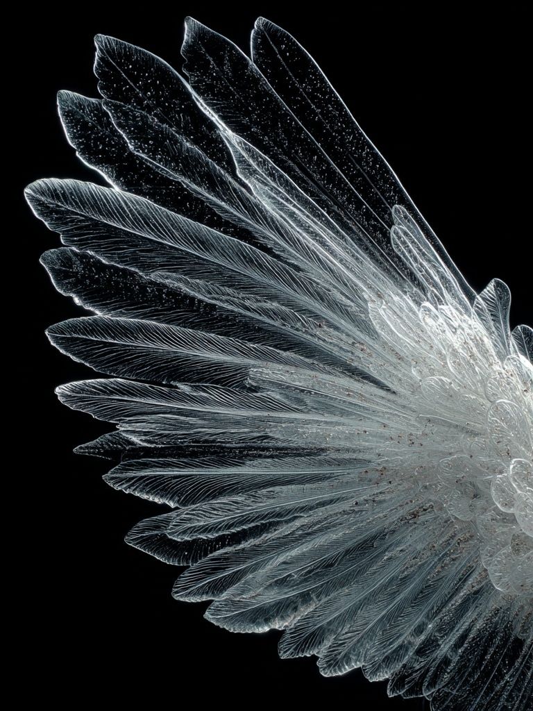 Crystal Feather Abstract Print. poster — abstract art