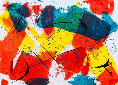Free bold abstract painting background.