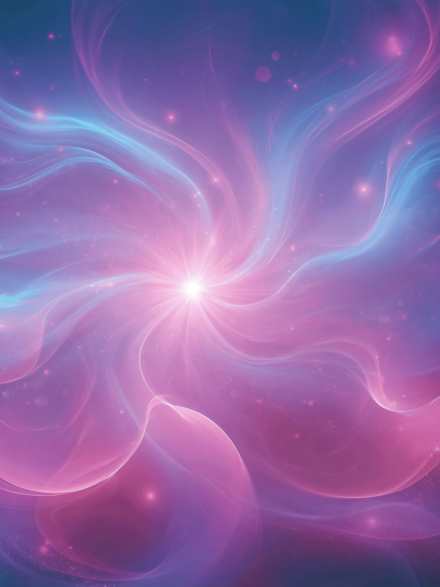 Cosmic Aurora Glow Print. poster — abstract art
