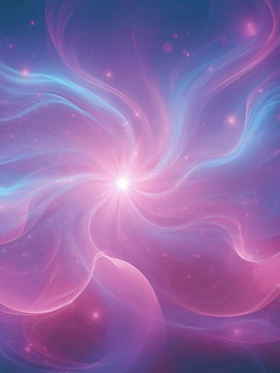 Cosmic Aurora Glow Print. poster