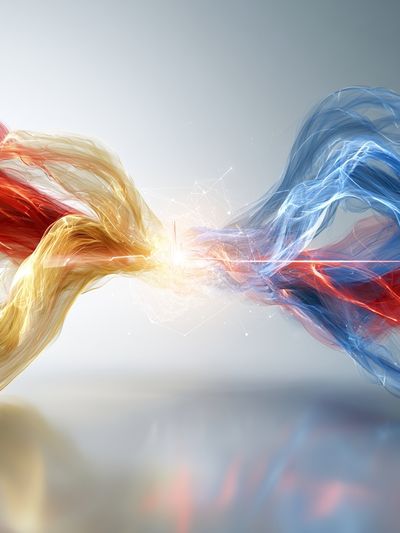 Chromatic Flow Abstract Poster. poster