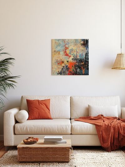 Abstract Color Burst Poster. poster