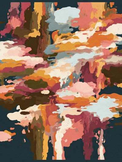 Abstract Cloud Burst Poster. poster