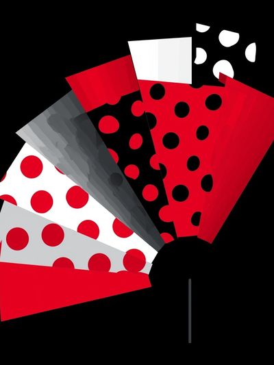 Red Polka Dot Abstract Poster. poster print