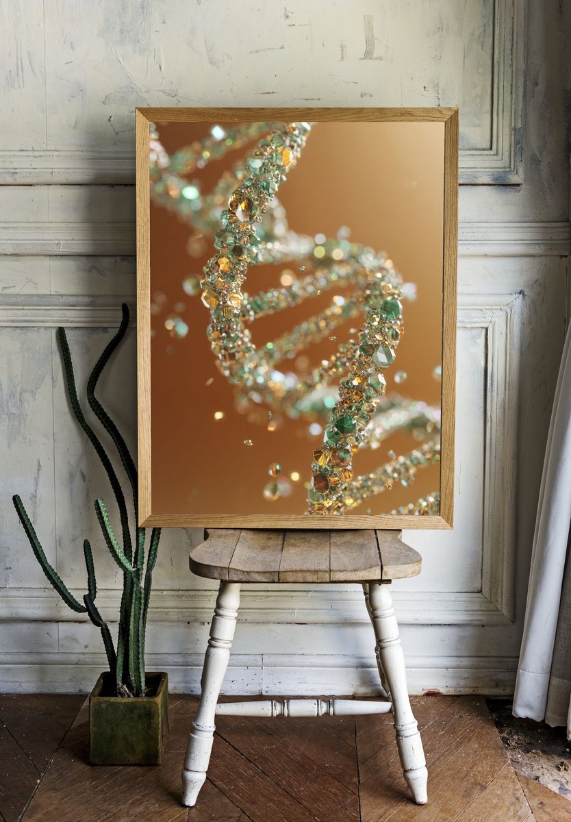 Crystal DNA Abstract Poster. — room view 1
