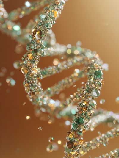 Crystal DNA Abstract Poster. poster print