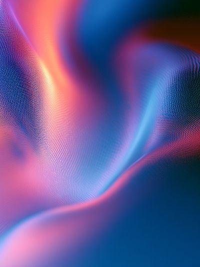 Neon Silk Abstract Poster.