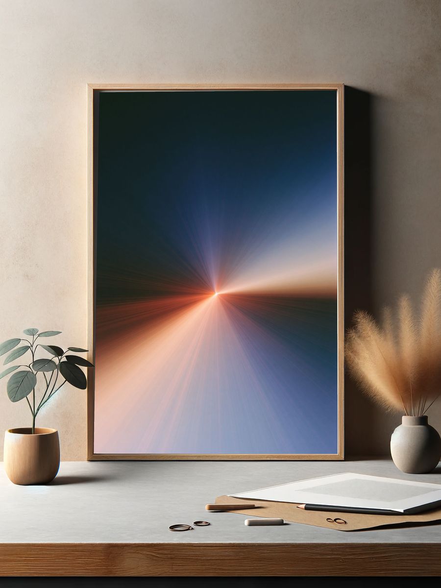 Radiant Horizon Abstract Poster. — room view 2