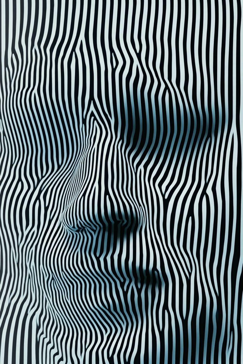 Optical Zebra Stripes Abstract Poster. poster — abstract art