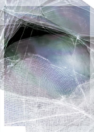 Iridescent Veil Abstract Poster. poster