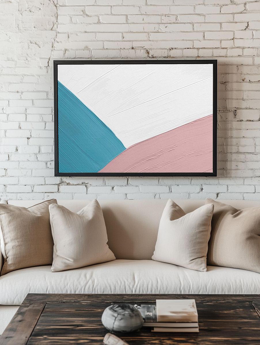 Colorful brush paint textured background. — room view 1