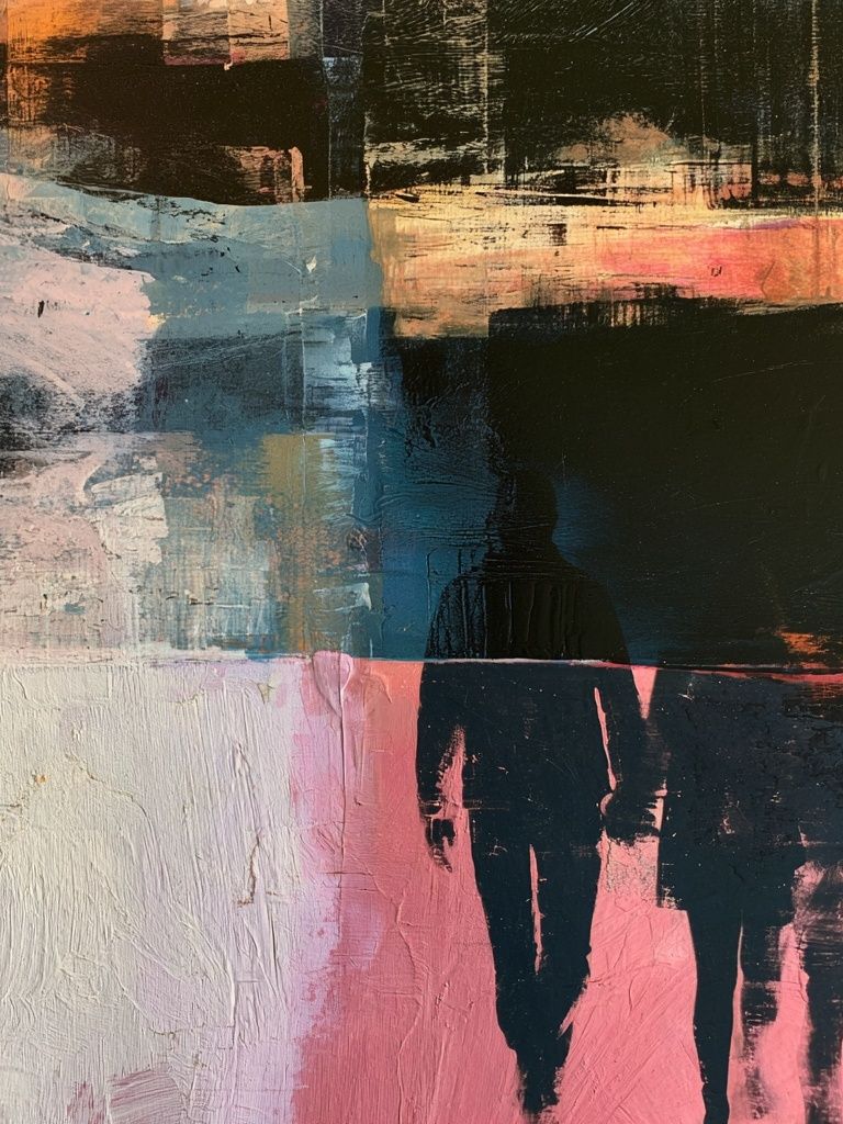 Abstract Brushstroke Poster. poster detail