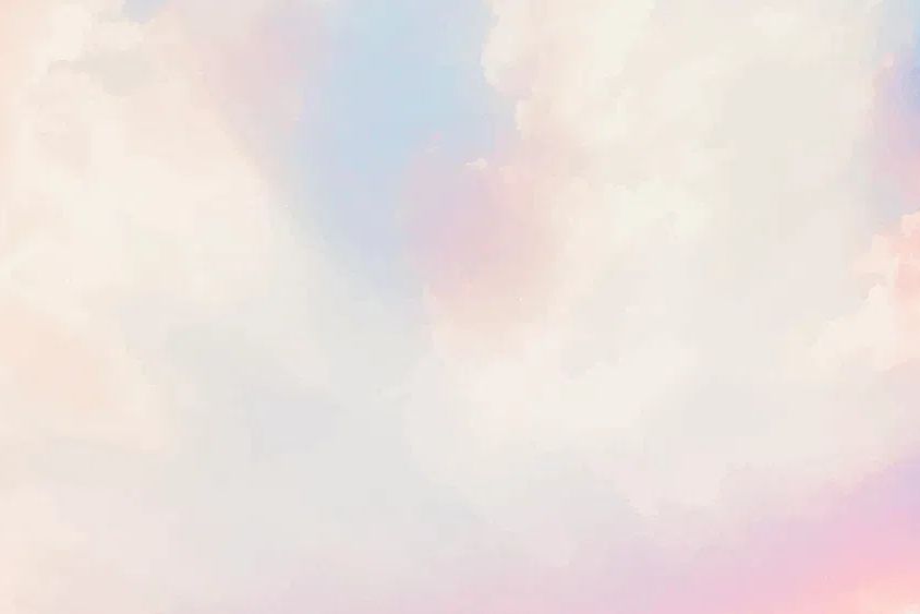 Pastel cloud computer wallpaper, cute. poster detail