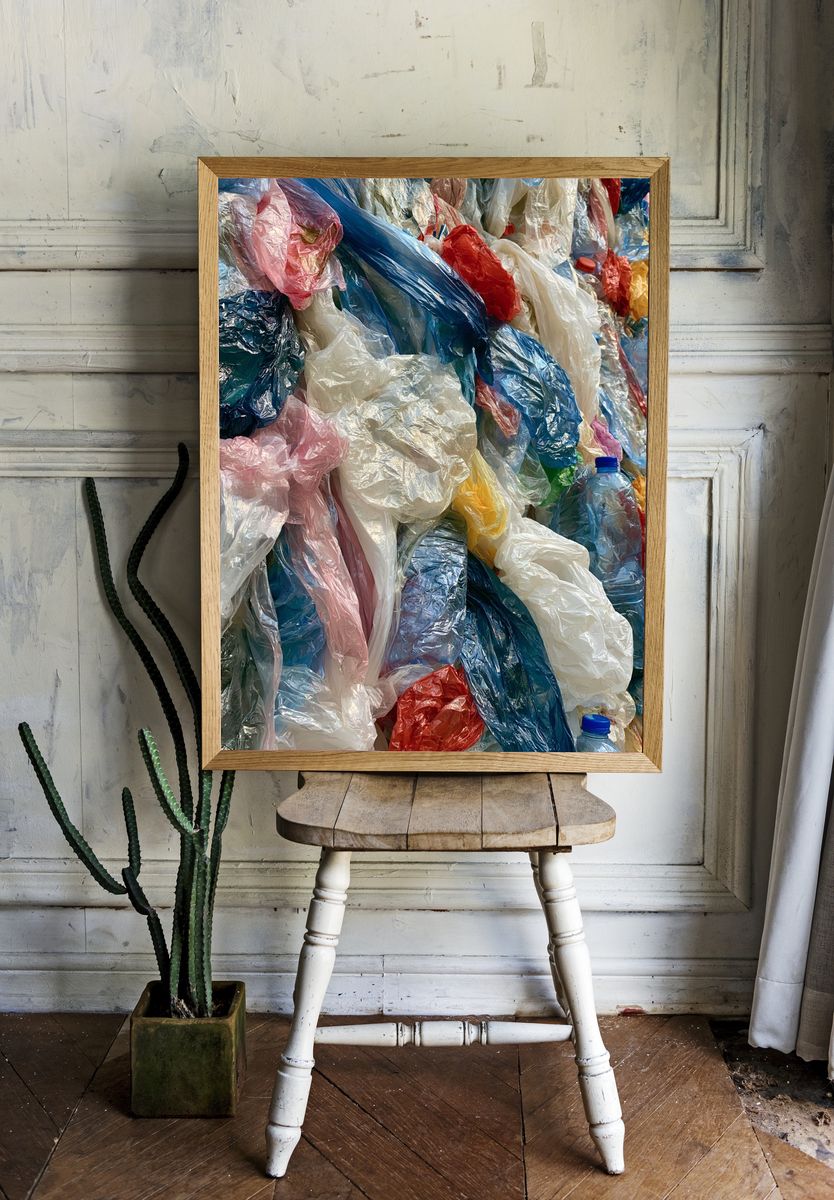Plastic Texture Abstract Print. room preview