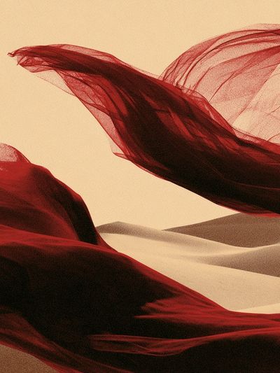 Desert Veil Abstract Print. poster