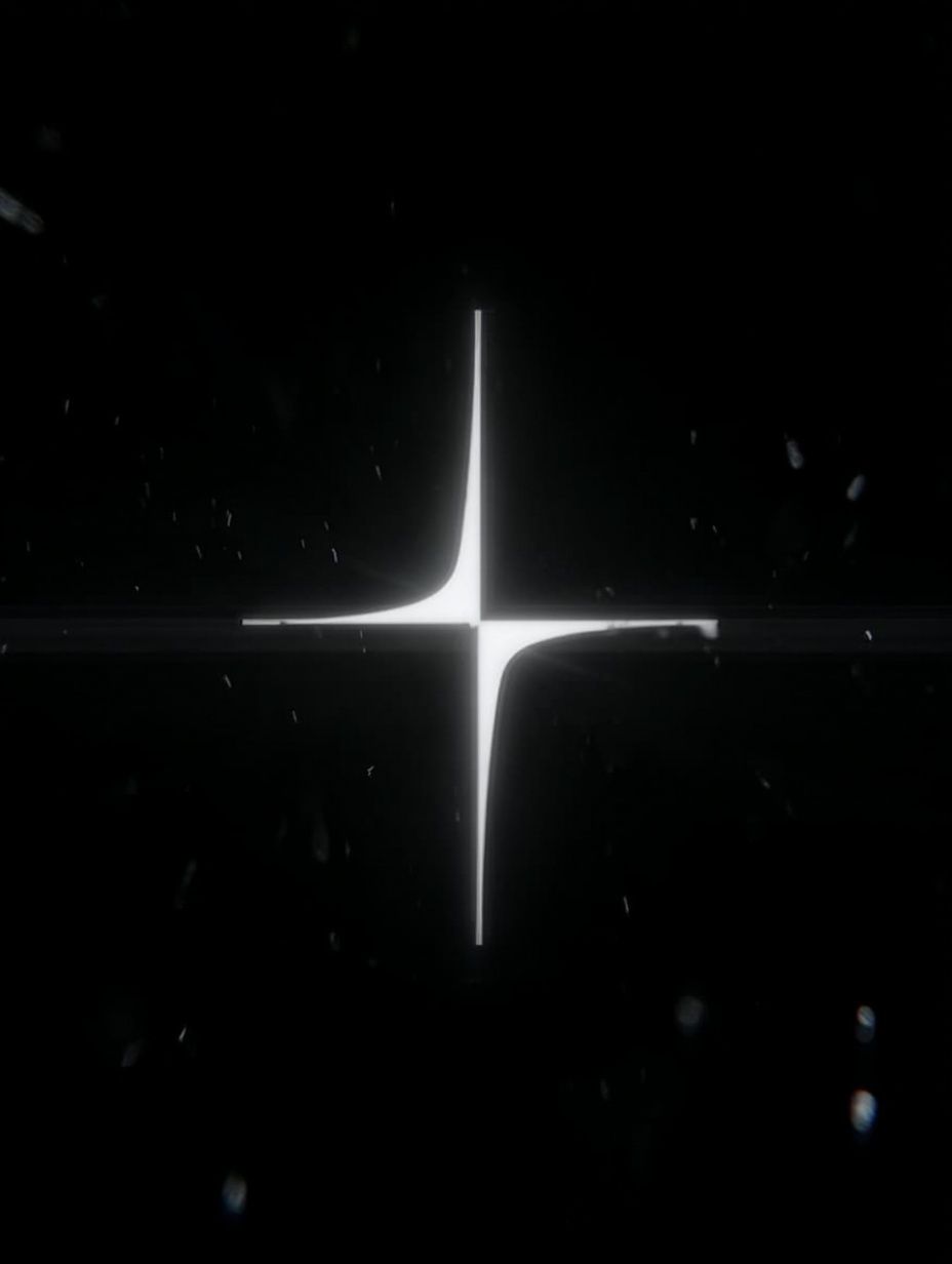Minimal Starburst Black-White Poster. poster — abstract art