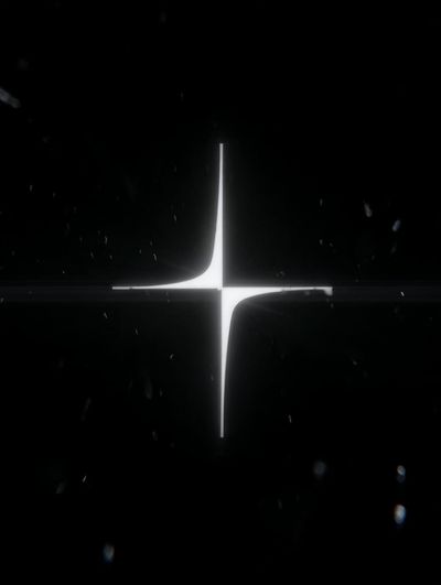 Minimal Starburst Black-White Poster. poster print
