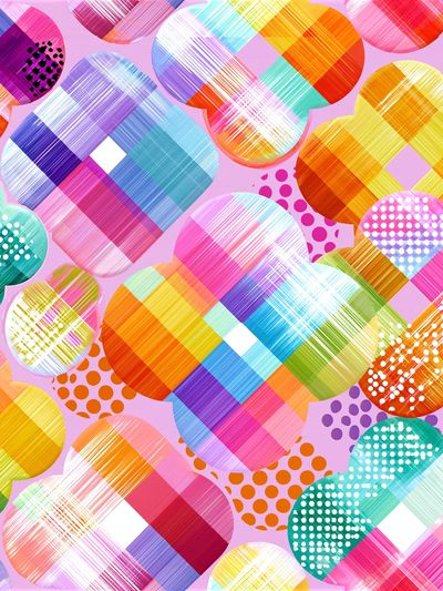 Colorful Geometric Circles Abstract Poster. poster