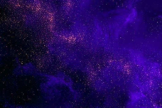 Purple Cosmic Nebula Abstract Poster. poster detail