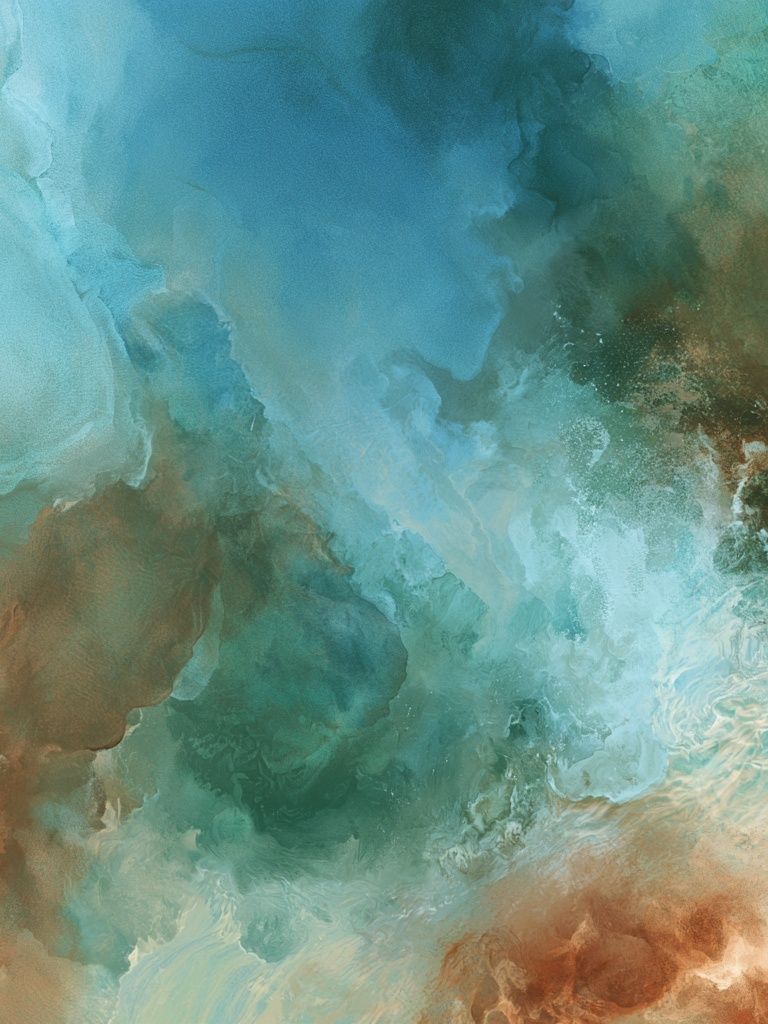 Oceanic Cloudscape Abstract Poster. poster — abstract art
