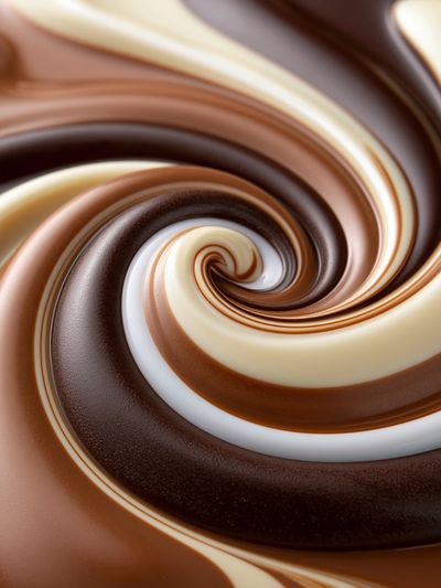 Chocolate Swirl Abstract Poster. poster