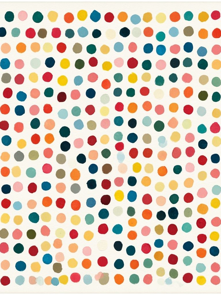 Color Dot Pattern Abstract Poster. poster detail