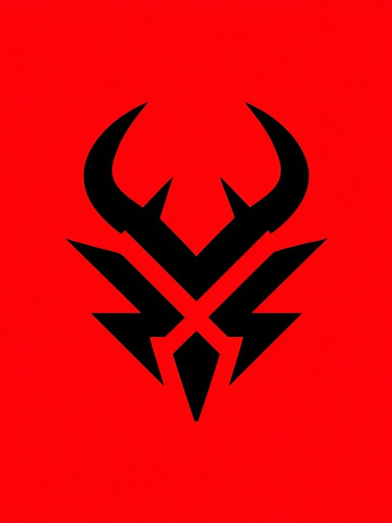 Bold Abstract Symbol Poster. poster — abstract art