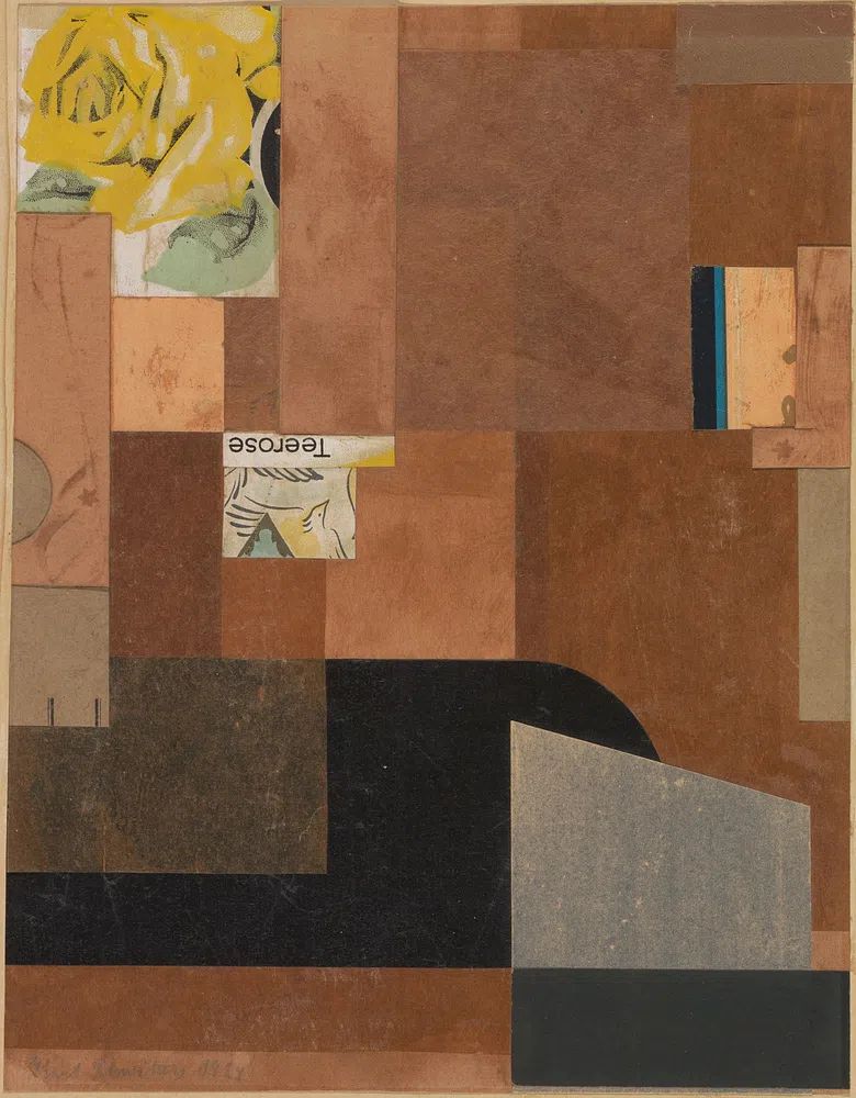 Tea Rose (1924) Kurt Schwitters. poster — abstract art
