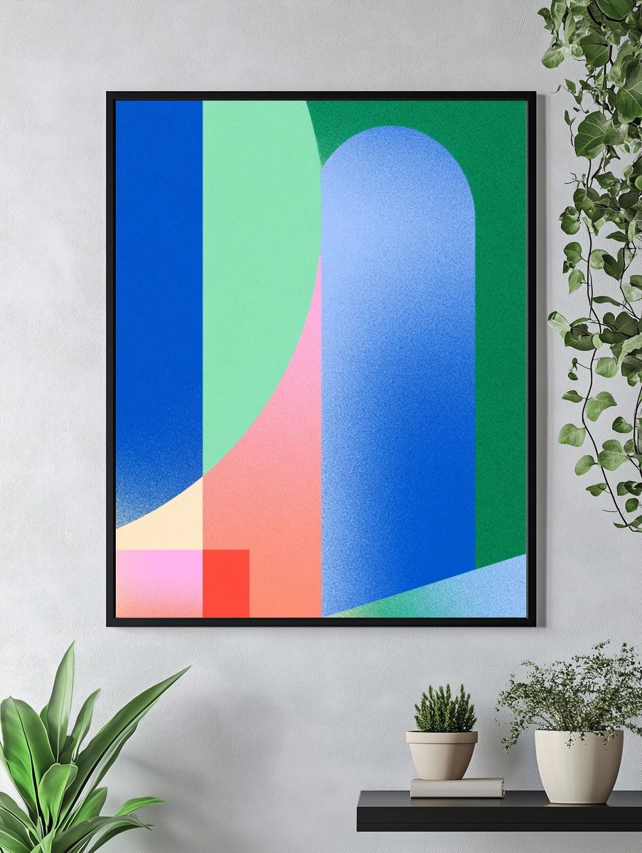 Color Arc Abstract Poster. — room view 4