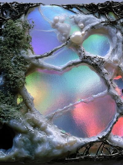 Iridescent Organic Abstract Poster. poster
