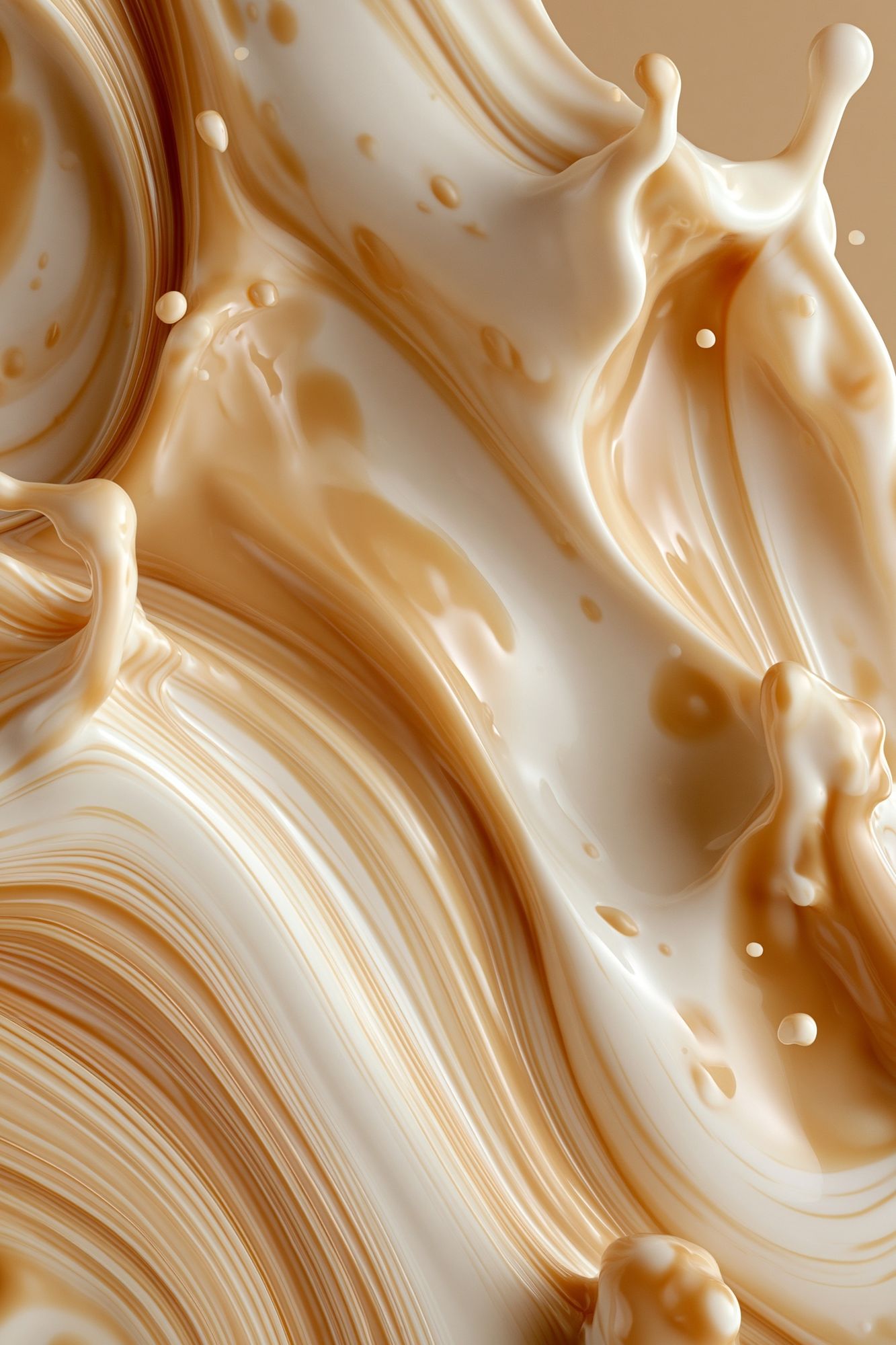 Cream Swirl Abstract Poster. poster detail