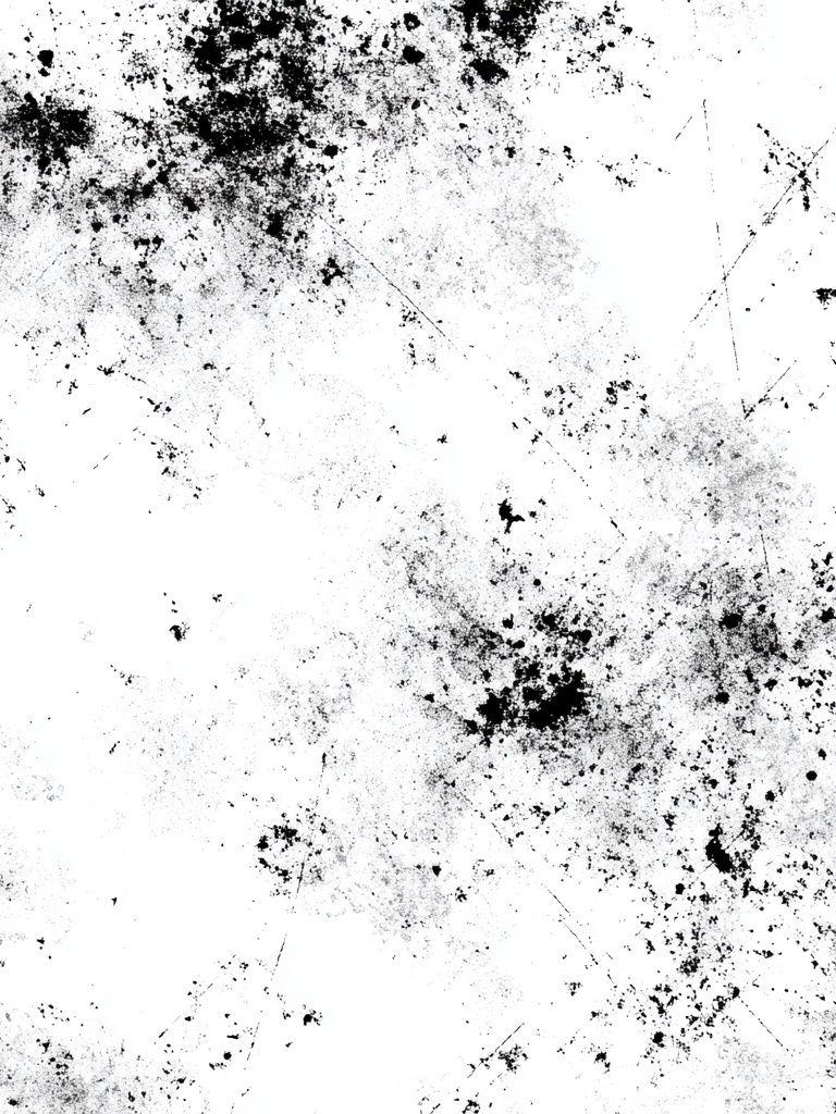Ink Splatter Black-White Poster. poster detail