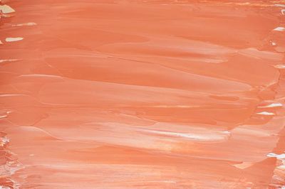 Bright orange brush stroke background. poster print