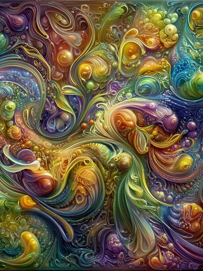 Chromatic Swirl Abstract Poster. poster print