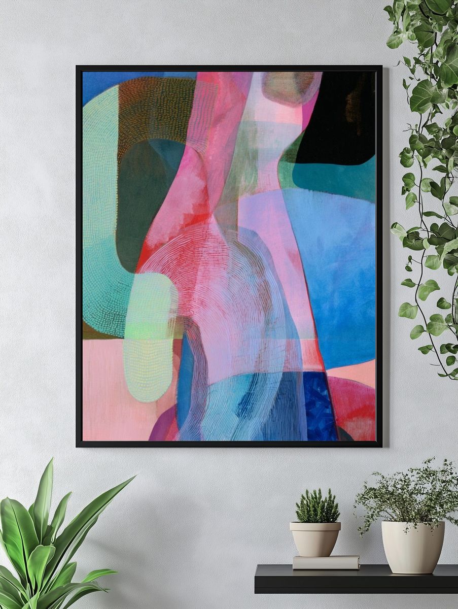 Color Flow Abstract Poster. — room view 4