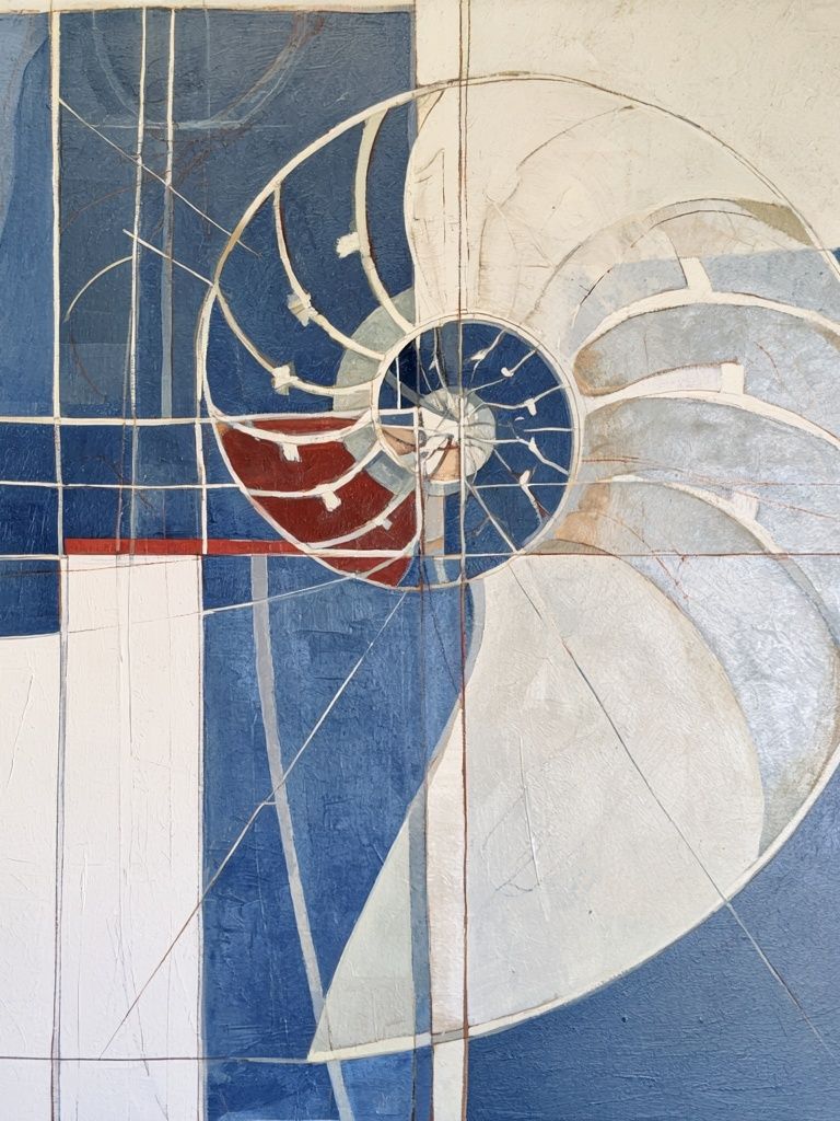 Nautilus Spiral Abstract Poster. poster detail