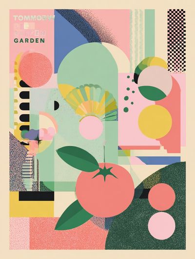 Tommorrow Garden Abstract Poster. poster print