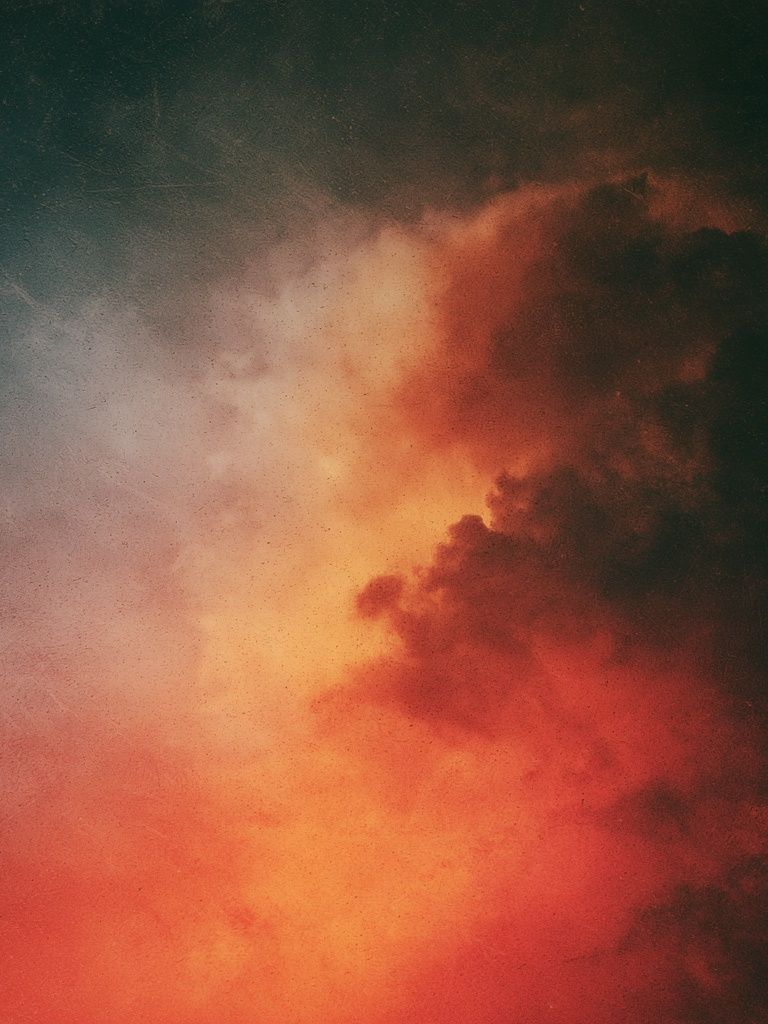 Ember Cloudscape Abstract Poster. poster — abstract art