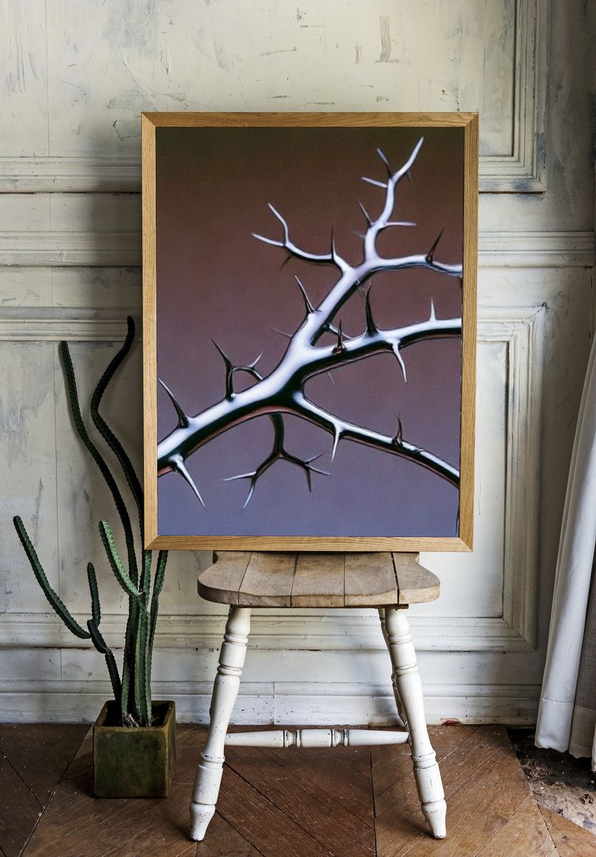 Thorn Branch Abstract Poster. room preview