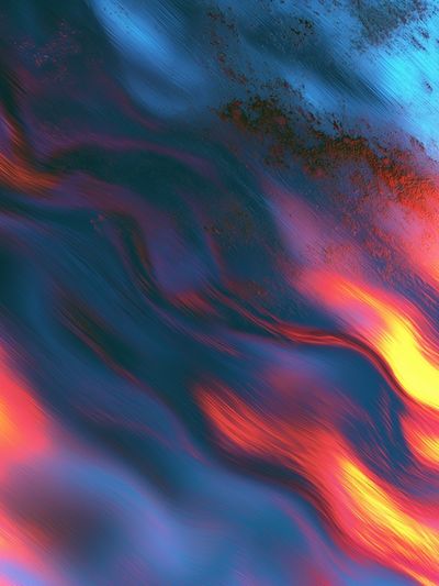 Neon Color Flow Abstract Poster.