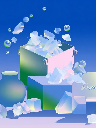 Iridescent Still Life Abstract Poster.