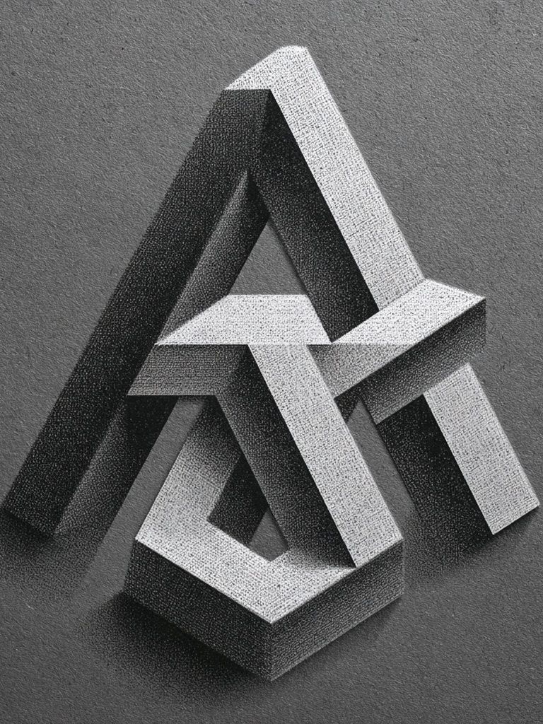 Impossible Triangle Abstract Poster. poster detail