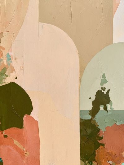 Pastel Arch Abstract Poster. poster