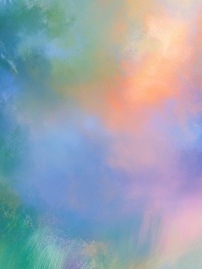 Pastel Cloudscape Abstract Poster. poster