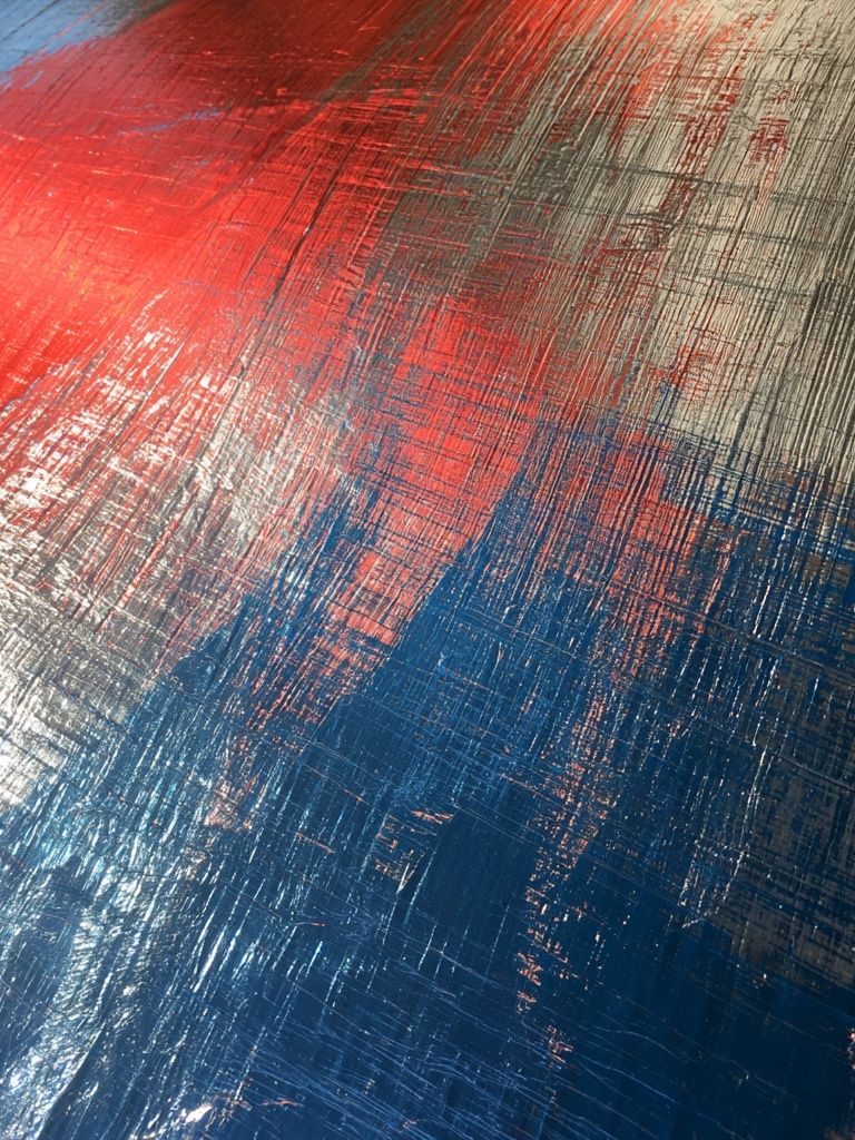 Red Blue Brushstroke Abstract Poster. poster — abstract art
